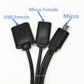 Ein zwei OTG Micro USB -Kabel ziehen